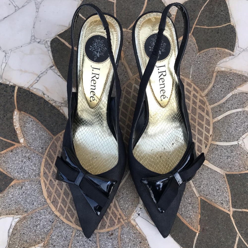 Vintage JJ Renee Tuxedo Pumps sz 7.5